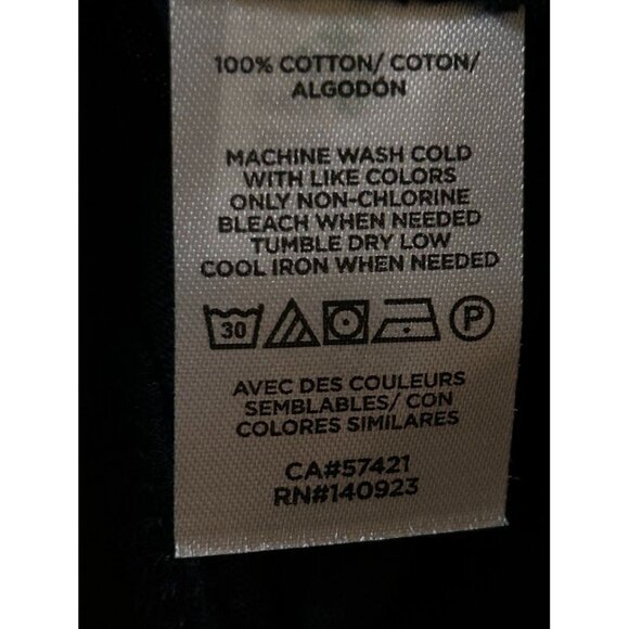 Loft Navy Blue Embroidered Cotton Blouse With Balloon Sleeves S - Picture 3 of 8